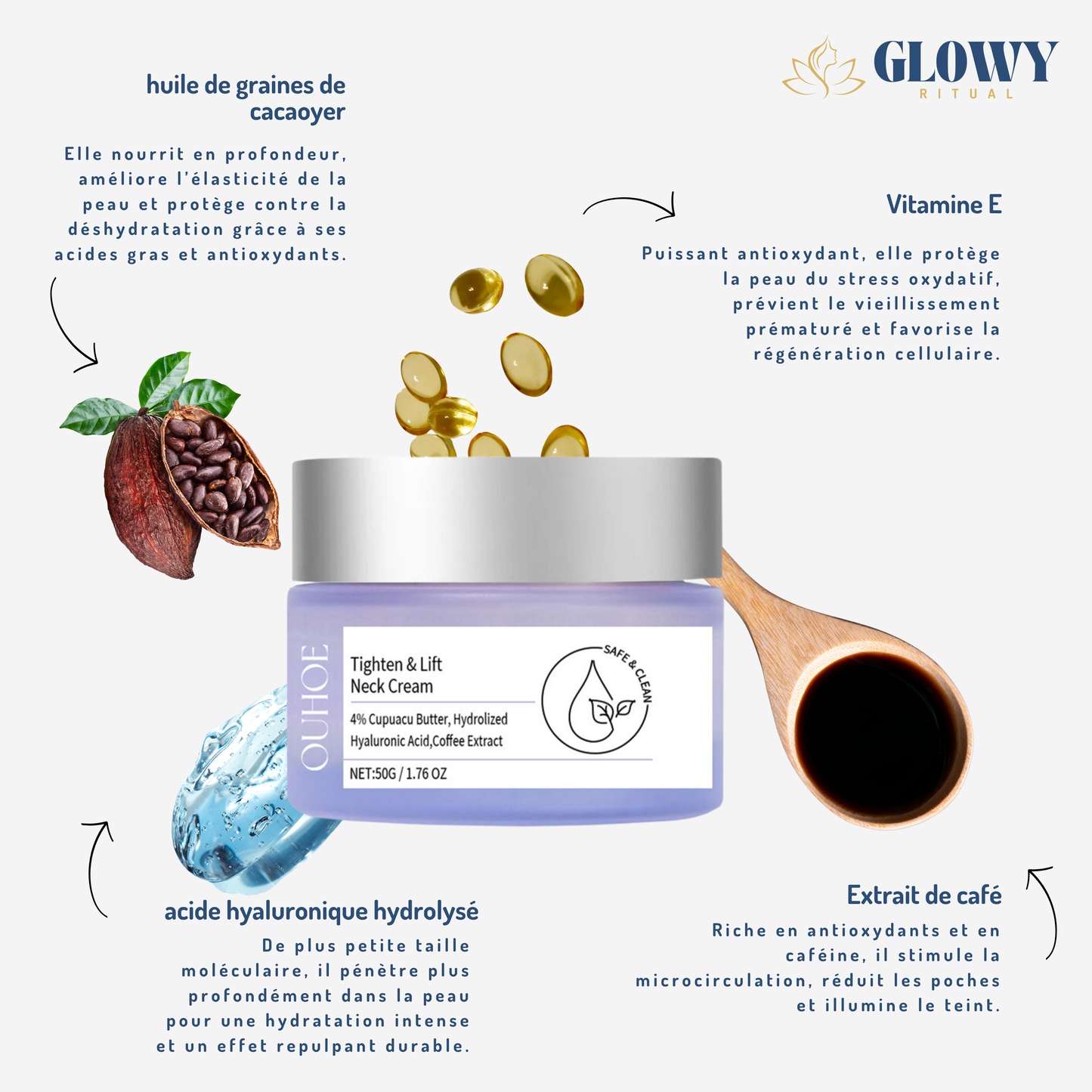 Crème Raffermissante Cou : Lifting Naturel