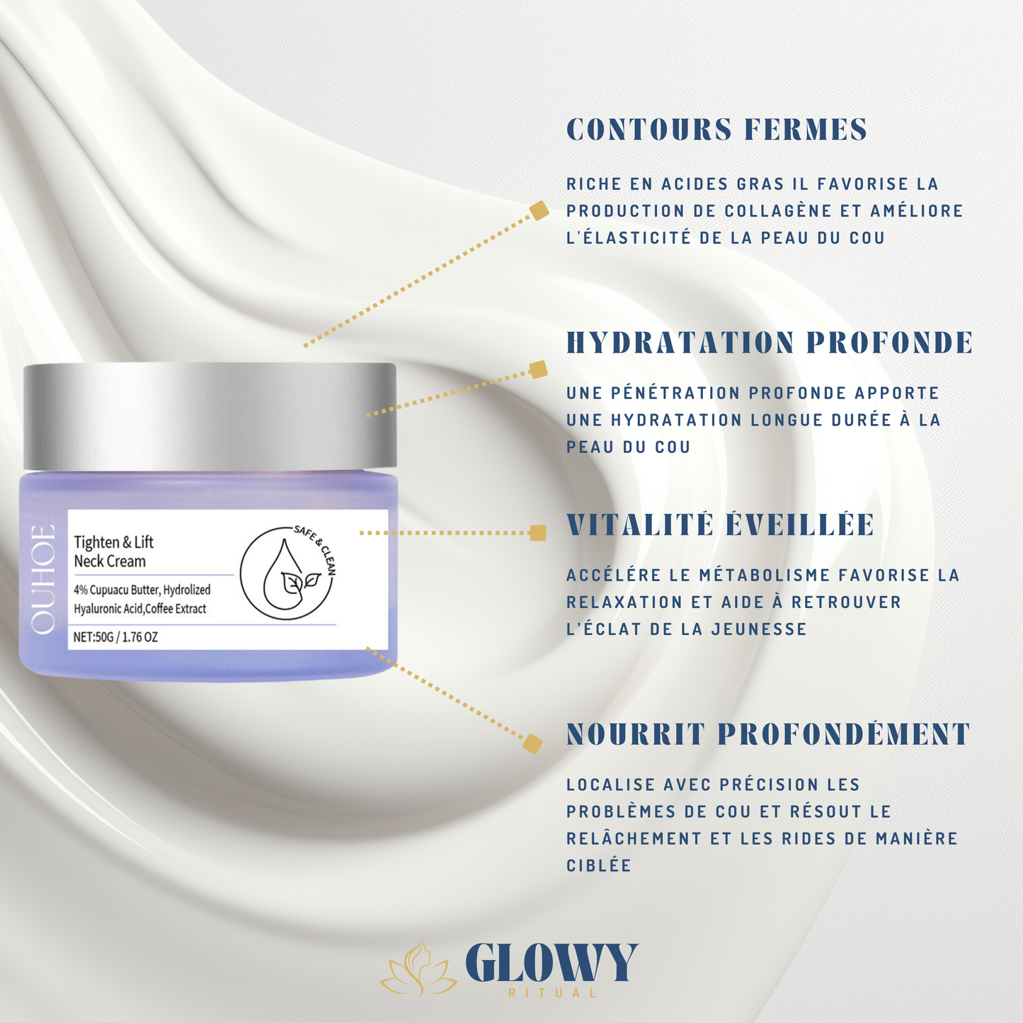 Crème Raffermissante Cou : Lifting Naturel