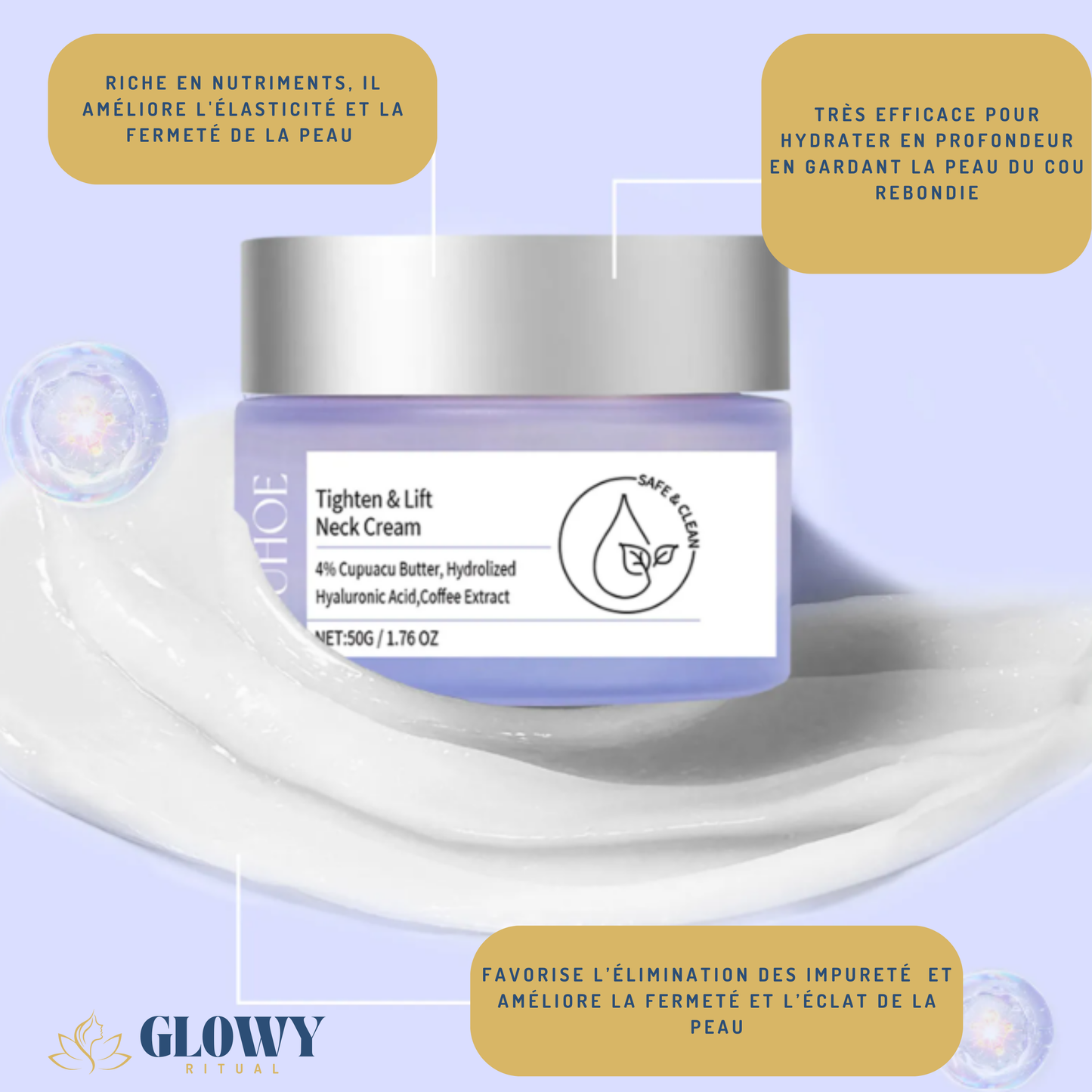 Crème Raffermissante Cou : Lifting Naturel
