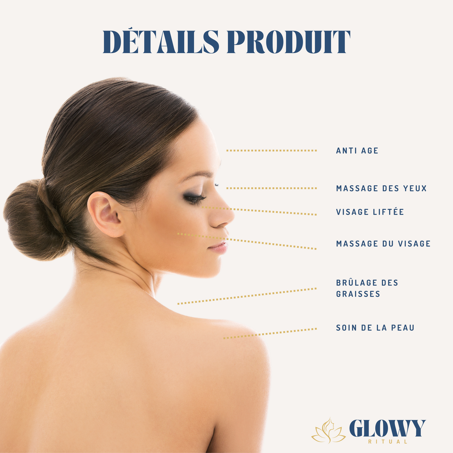 Véritable Gua Sha Champignons en Quartz Rose