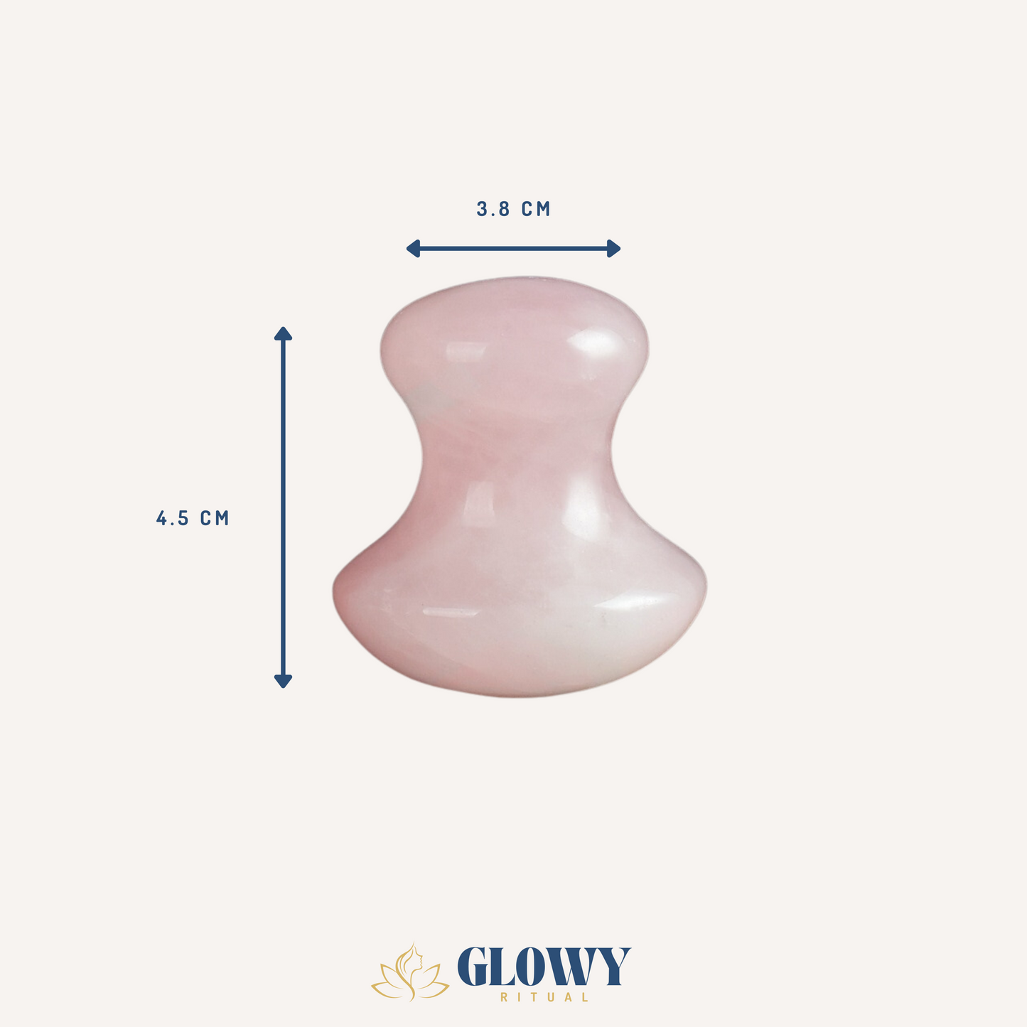 Véritable Gua Sha Champignons en Quartz Rose