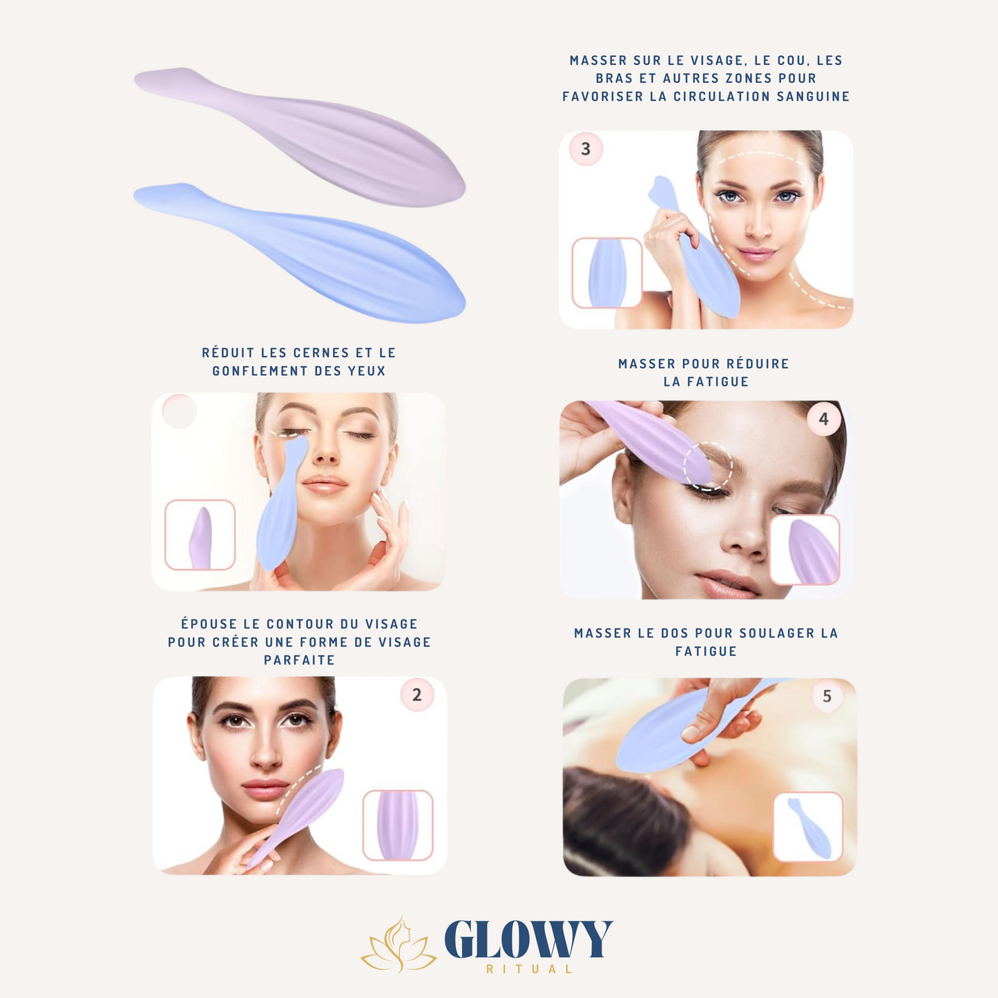 Rouleau de Beauté en Silicone