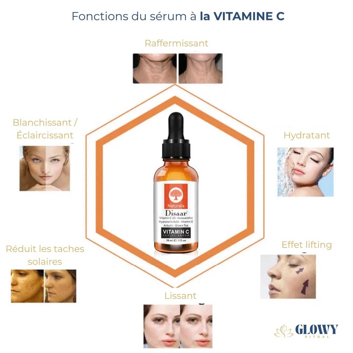 Sérum Éclat Vitamine C - Illumine & Protège - Glowyritual.com