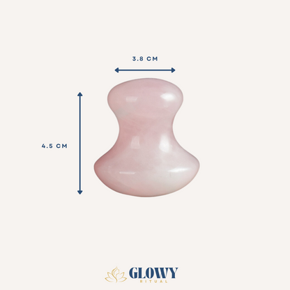 Gua Sha champignon - quartz rose