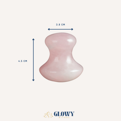 Véritable Gua Sha Champignons en Quartz Rose