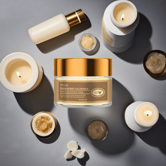 Baume Visage au Suif de Bœuf : Nutrition ancestrale & peau protégée - Glowyritual.com