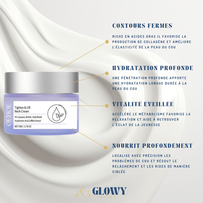 Crème Raffermissante Cou : Rituel Fermeté & Hydratation - Glowyritual.com