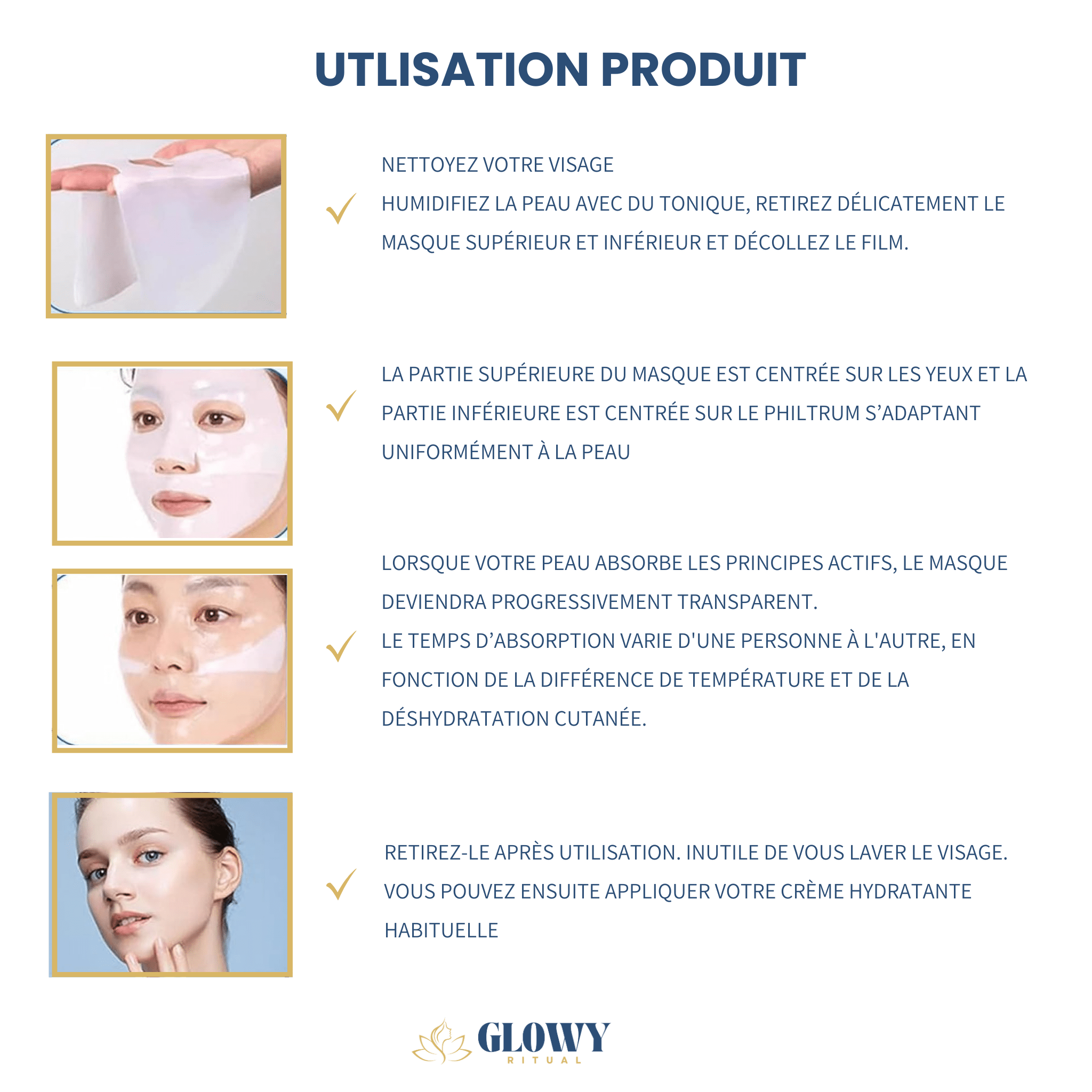 Masque Facial Biocollagène - Glowyritual.com