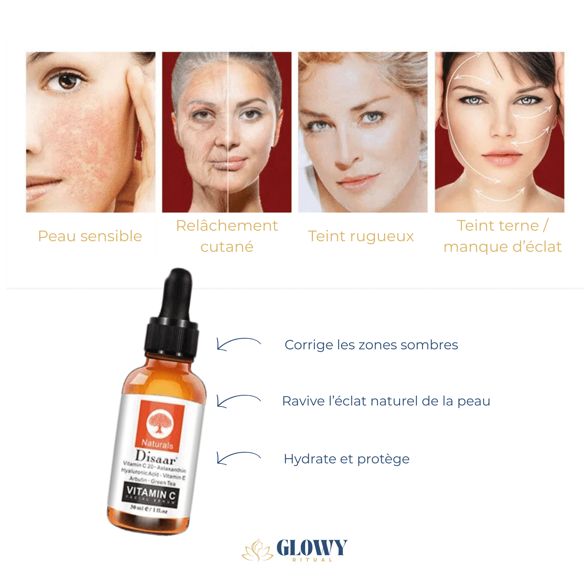 Sérum Éclat Vitamine C - Illumine & Protège - Glowyritual.com
