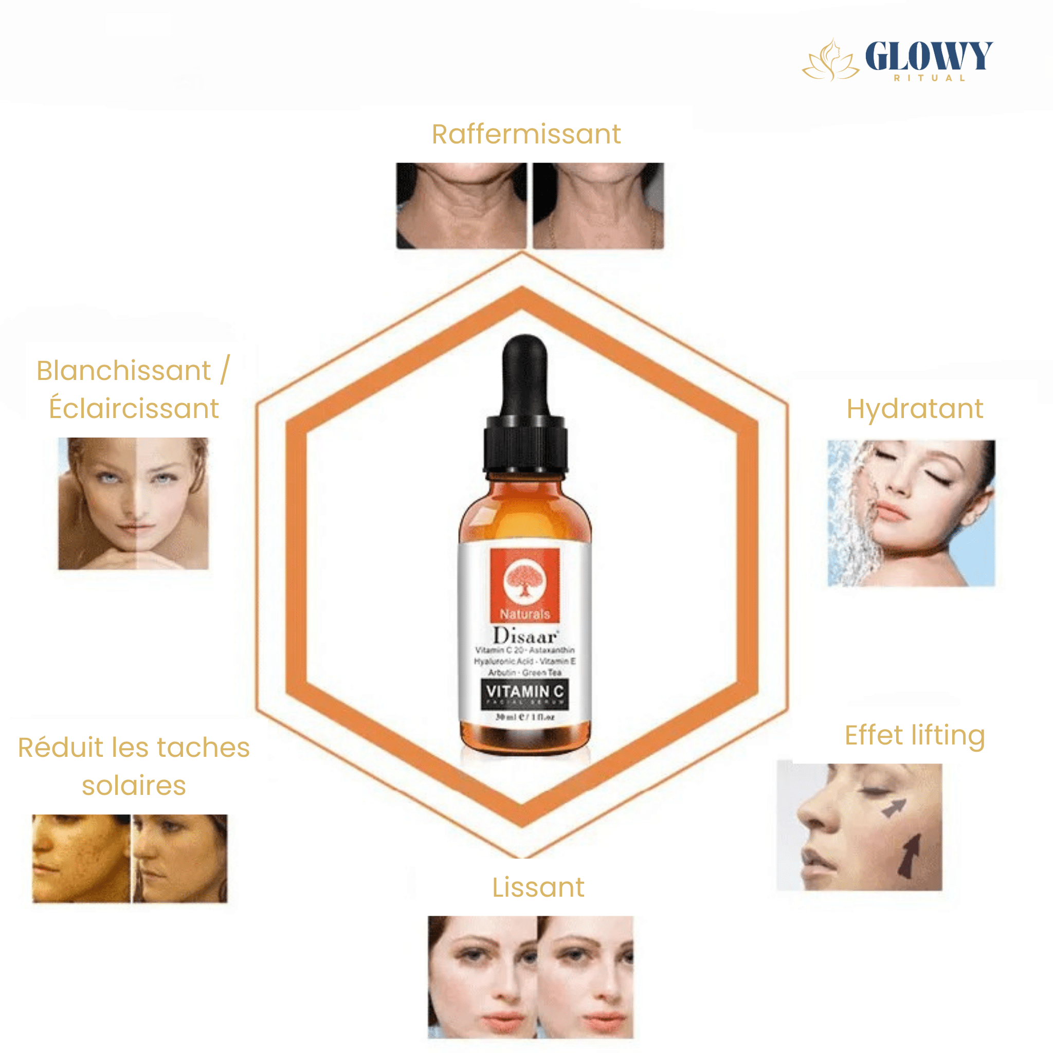 Sérum Éclat Vitamine C - Illumine & Protège - Glowyritual.com